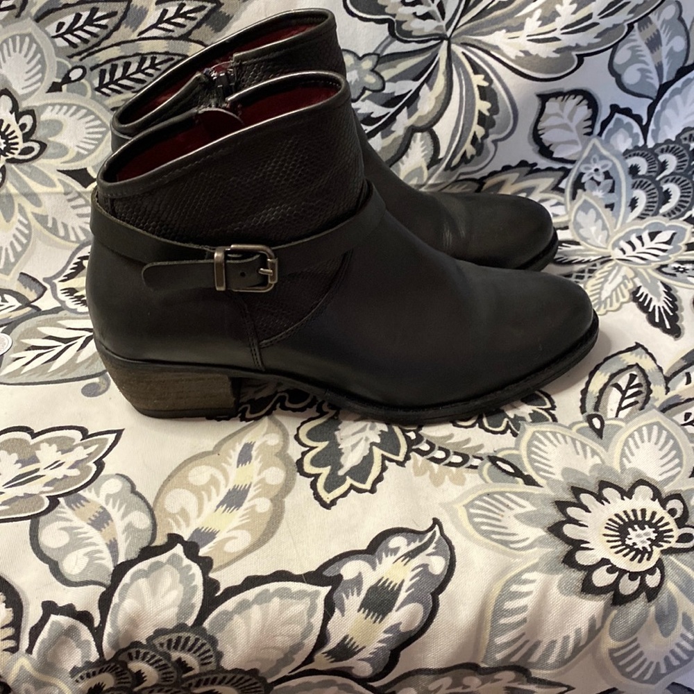 Black ankle boots
